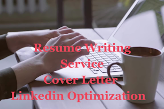 deliver professional resume writing services, cover letter, linkedin