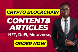 write SEO contents on crypto, forex, metaverse, nft,