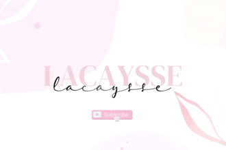 create a personalized pastel intro outro for youtube