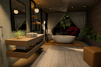 do interior exterior rendering with high quality images