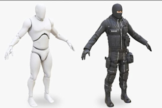do retopo uv mapping unwrapping rigging of 3d models