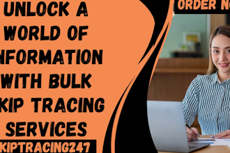 do bulk skip tracing and llc skip tracing