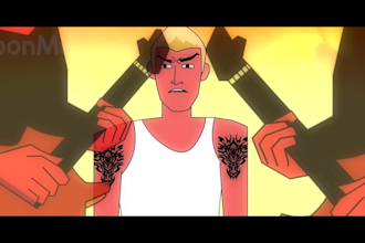 create cool cartoon animation for music video