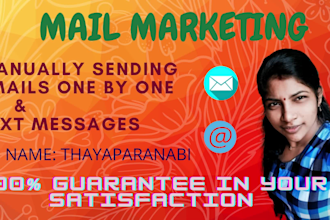 send bulk emails manually one by one and text messages
