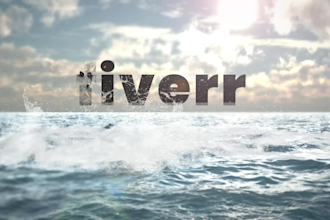 create realistic ocean water logo animations in 2hours