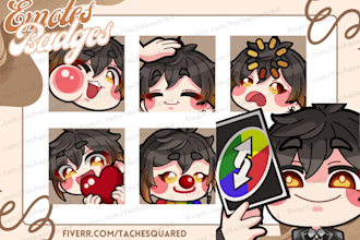 create ready to use emotes of genshin impact characters