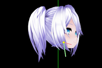 make any hair style for mmd with smooth physics