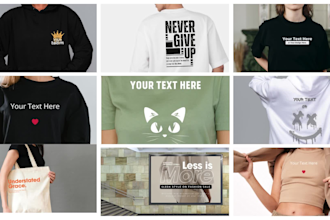 create any realistic mockups tshirt hoodies mug bug billboard