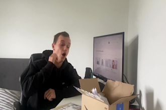 create an authentic british product unboxing and demo video