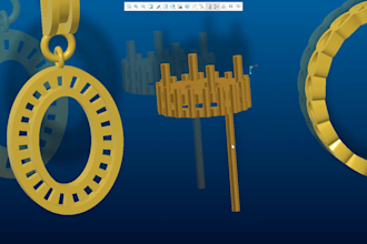 do jewelry cad modeling and rendering