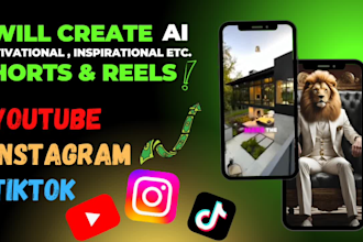create luxury motivational youtube shorts, instagram and tiktok reels