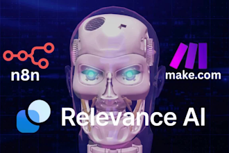 automate your workflows using n8n relevance ai and makecom