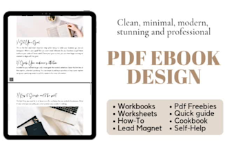 design a stunning pdf or ebook for you