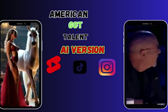 create viral american got talent ai fusion videos for youtube shorts, tiktok