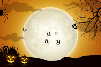customize scary halloween party greetings