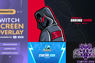 make animated twitch screen overlay for your stream