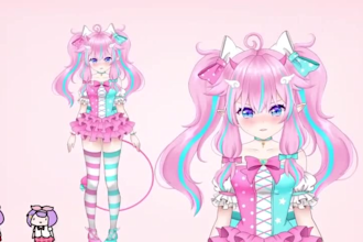 vtuber commission live2d 3d vtuber model rig vrchat anime