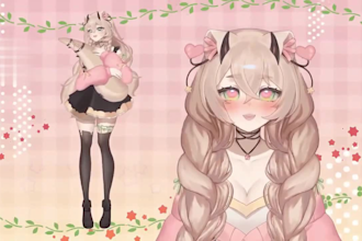 draw and rig live 2d vtuber model, live 2d vtuber model, live 2d vtuber