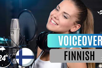 record your finnish  professional voiceover