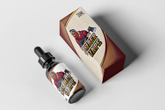 create a vape, e liquid, or e juice label for your brand