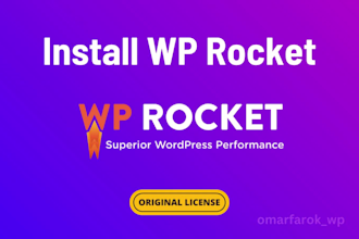 install wp rocket with license on your website