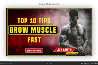 create eye catching gym youtube thumbnails to boost your CTR and rpm