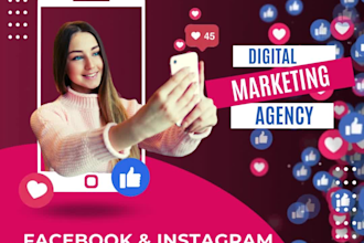 setup facebook and instagram ads campaign sales lead generation for business