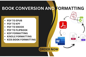 do PDF to epub, word to  kindle ebook, convert to epub, formatting for lulu