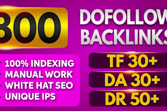 create permanent high tf, dr, da homepage seo backlinks
