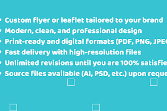 do your flyer and leaflet designs for promotions and events