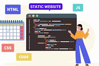 provide professional static website design services