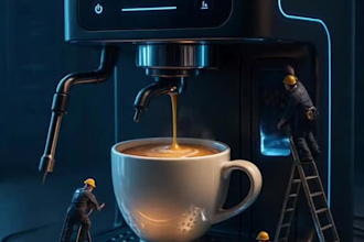 3d miniature video 3d product miniature tiny worker ai miniature for your brand