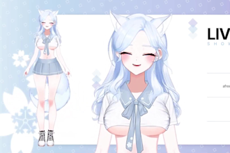 design and rig high live2d model 2d vtuber character live2d rigging vtube studio
