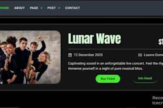music website artist website dj website podcast website band website