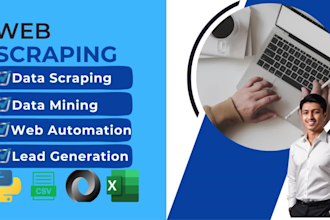 scrape data from websites, ecommerce platforms and directories
