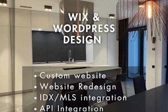 real estate website, wordpress real estate website, wix real estate website