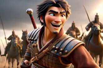 create 3d storytelling video bible story video for children ai bible story