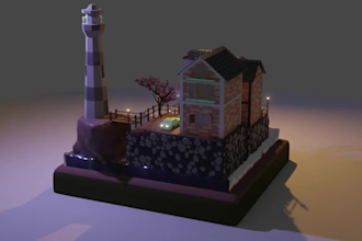 do 3d environment for game and animation