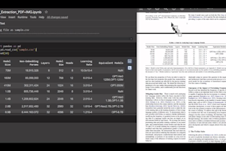 extract tables and figures from the PDF and images