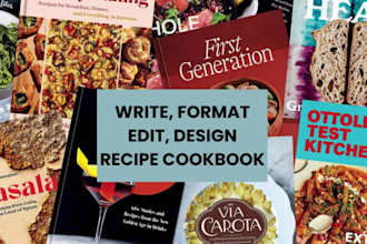 write format edit design recipe cookbook formatting cookbook bookcovers amazon