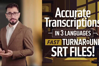 precise transcriptions video audio and srt subtitles in english, russian, hebrew