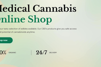 design professional cannabis shopify website for cbd products, weed, ganja shop