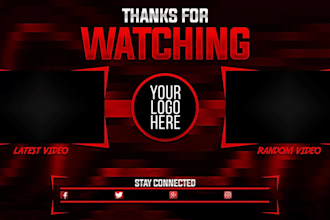 create youtube intro and outro video for you