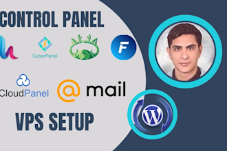 setup your vps with free control panel or cloud panel