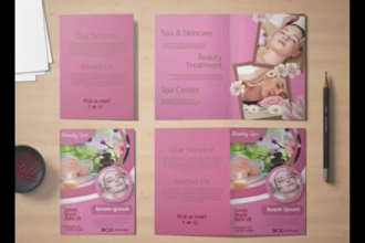 do salon, spa flyer, price or brochure