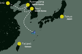 create a 2d map animation