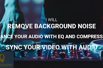 make your audio extremely high quality and remove noise