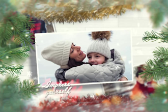 create a lovely christmas family album video