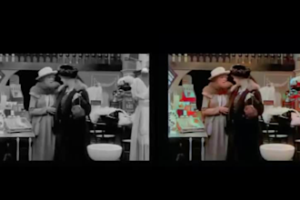 expertly colorize black and white videos