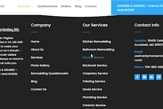 build appliance repair website handyman website appliance repair landing page